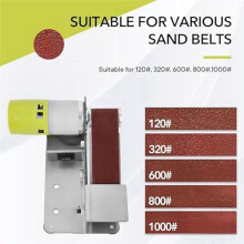 Belt Sander,Adjustable Speed Electric Knife Sharpener,15 Degree Belt Grinder,Power Belt Sander for Woodworking EU PLUG