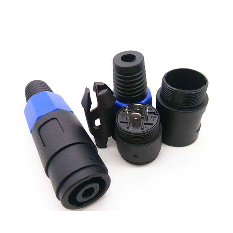 4Pcs Xlr Connector Professional Audio Speaker Compatible Adapter Plug Female Socket 4Pin Docking Connector 4852367023163