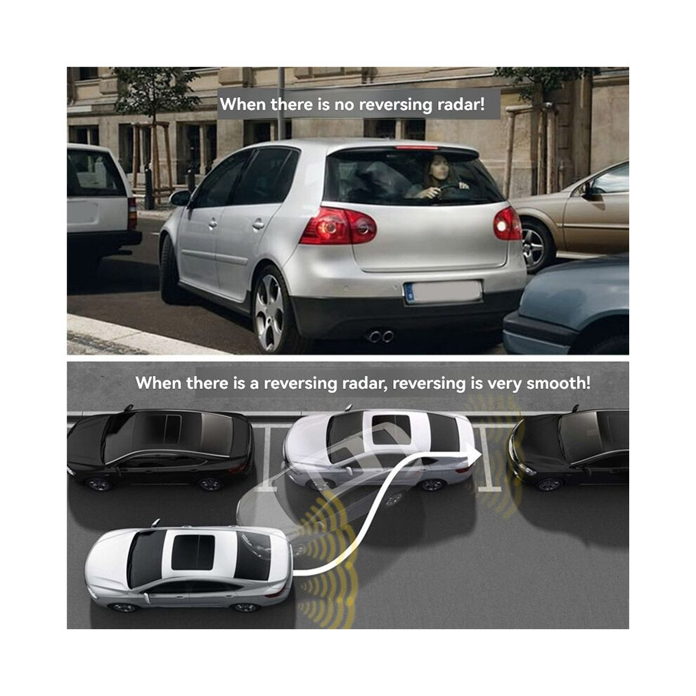 8 Parking Sensor Parktronic Automobile Reversing Radar Electronics Rear Auto Detector Backing Assistance Kit Buzzer A 4852537377515