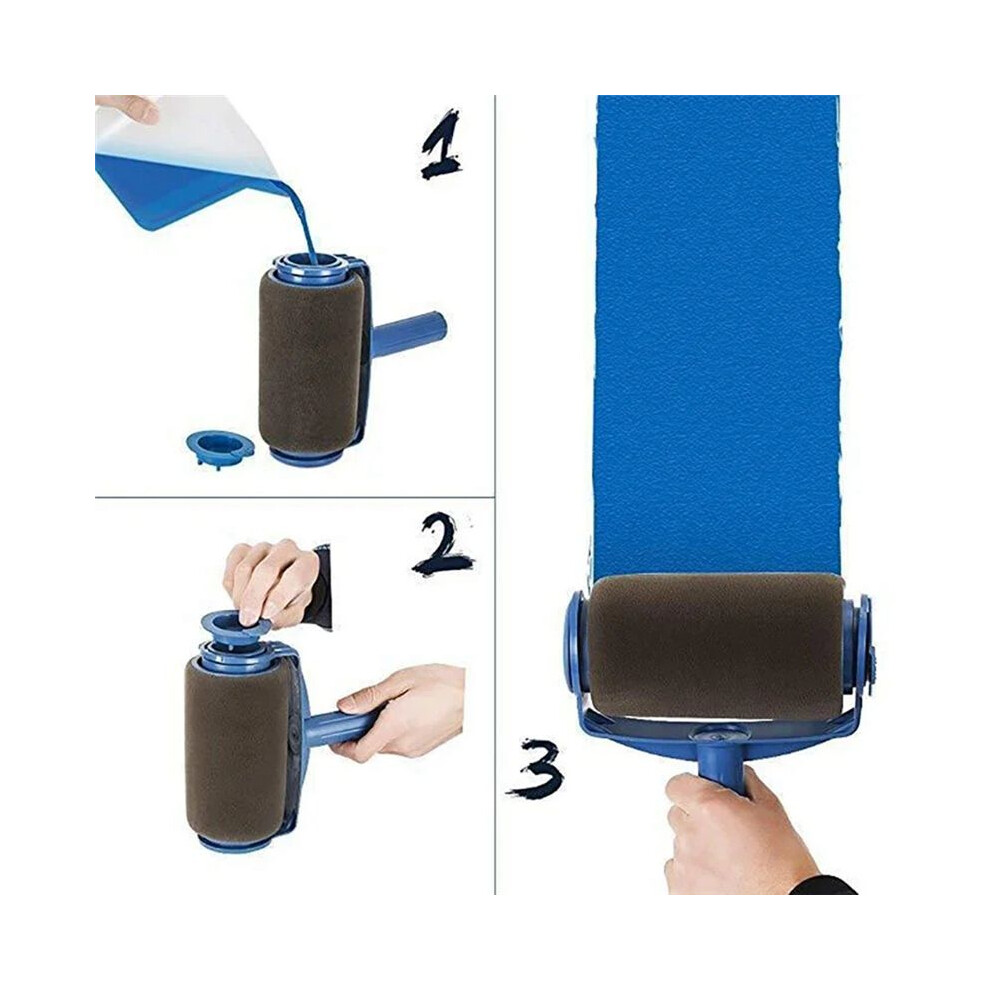 6Pc/Set Multifunctional Paint Roller Corner Brush Handle Tools Wall Painting Roll Diy Household Operate Painting Brushes 4851514100511