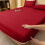(Red, Super King 25CM) Extra Deep Bed Sheets Fitted Sheets OR Plain Pillowcases Pair 25CM/40 CM Plain Bed Fitted Sheets 1