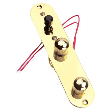 Saddle Bridge Plate 3 Way  Control Plate for Electric Guitar Parts Guitar Accessory Gold