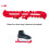 1Pair Ice Skates Skating Blades Protector Shoes Guards Practical Covers Adjustable Protective Case Blade Sleeve-Red 2