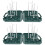 2Pièces Égouttoir Compact Bébé Vert Portable PP 7