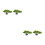 2Pièces Mini Pins Artificiels Verts Pour Décor Présentation Sushi 6