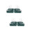 2Pièces Égouttoir Compact Bébé Vert Portable PP 9