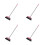 4Pièces Balais Reutilisables Manche Long Polyvalent Rose Nettoyage 5