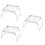 3Pièces Barbecue Pliable Acier Inoxydable Compact Portable Argenté 7