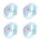 4Pièces Cartoon Strap Réglable Cadeau Enfants 7
