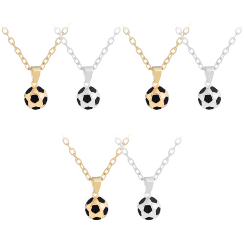 6Pièces Football Couleurs Variées 2
