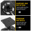 1Ensemble Support Ajustable Détecteur Noir En Nylon Avec Base 6