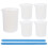 4Ensembles Coupes Doseuses Silicone Colorées Outils Mélange Époxy DIY 1