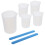 4Ensembles Coupes Doseuses Silicone Colorées Outils Mélange Époxy DIY 2