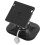 1Ensemble Support Ajustable Détecteur Noir En Nylon Avec Base 8