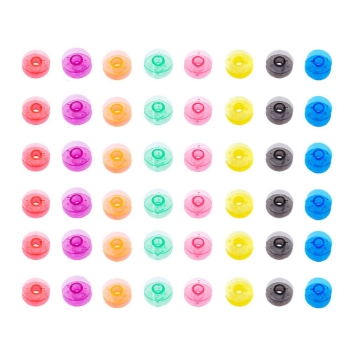 480Pièces Canettes Polyvalentes Plastique Colorées Pour Couture