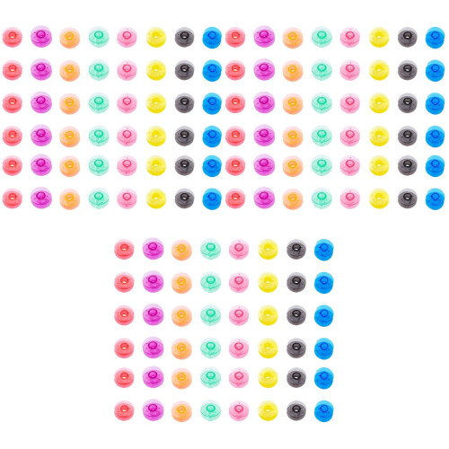 480Pièces Canettes Polyvalentes Plastique Colorées Pour Couture 2