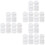 3Ensembles Outils Blancs Planches Acryliques Pour Sacs Faits Main 6