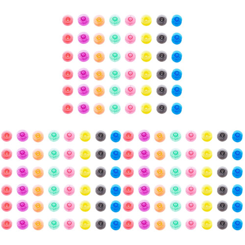 480Pièces Canettes Polyvalentes Plastique Colorées Pour Couture 1