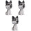 3Pièces Accessoires Chien Cartoon Et Durable 3