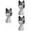 3Pièces Accessoires Chien Cartoon Et Durable 6