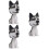 3Pièces Accessoires Chien Cartoon Et Durable 7