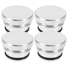 8Pièces Caches Allume-Cigare Aluminium Pour Accessoires Auto Argent