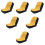 6Pièces Housse Protectrice Pour Siège Usage Polyvalent 9