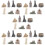 35Pièces Figure Architecture Résine Décor Table Original Couleurs 9
