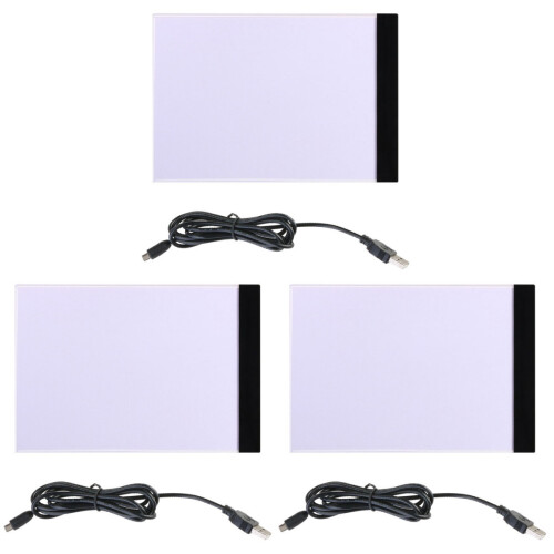 3Pièces Light Pad LED A4 Fin Pour Dessin 1