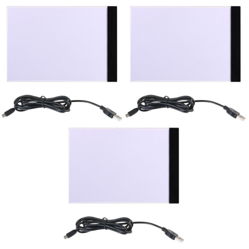 3Pièces Light Pad LED A4 Fin Pour Dessin 2