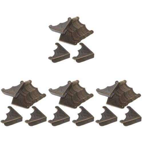 120Pièces Protège-Angles En Métal Vert Olive Pour Coffres 2