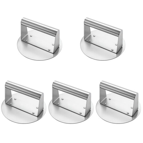 5Stk Metall Burgerpresse Rund Küchen Patty Maker 1