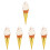 5Pièces Glace Artificielle Blanche PVC Accessoire Décoratif Polyvalent 7