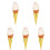 5Pièces Glace Artificielle Blanche PVC Accessoire Décoratif Polyvalent 4