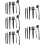 5Ensembles Brosse De Nettoyage Clavier Durable Noir Usage Domestique 10