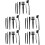 5Ensembles Brosse De Nettoyage Clavier Durable Noir Usage Domestique 6