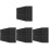 16Pièces Panneaux Phono-Absorbants Mousse Noire Pour 4