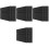 16Pièces Panneaux Phono-Absorbants Mousse Noire Pour 5