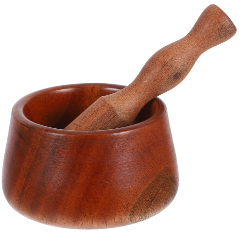 5Ensembles Ensemble Pilon Mortier Bois Design Élégant Pour Cuisine Ail