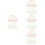 8Pièces Protection Plastique Casquette Poncho 8
