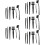 5Ensembles Brosse De Nettoyage Clavier Durable Noir Usage Domestique 9