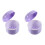 2Pcs Lightweight PP Retainer Container Purple Household Denture Case 4