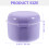 2Pcs Lightweight PP Retainer Container Purple Household Denture Case 10