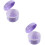 2Pcs Lightweight PP Retainer Container Purple Household Denture Case 8
