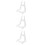 3Pièces Râtelier Violon Ukulélé En Transparent Sol Stable 9
