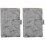 2Pcs Grey PU Budget Binder Cover for A6 Notepad Shell 4
