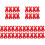 40Pcs Red Easter Fork Cutter Bags Rabbit Shape Tableware Holder 4