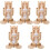 5Sets Convenient Khaki Cage Water Feeder with Adjustable Height Slot 5