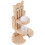 5Sets Convenient Khaki Cage Water Feeder with Adjustable Height Slot 1