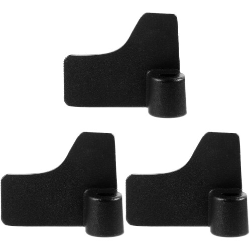 3Pcs Durable Aluminum Bread Maker Paddle Black Nonstick Replacement 2